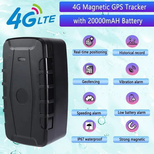Alt view image 2 of 4 - Car GPS Tracker for Vehicles Long Battery Life 20000mAh Tracker Device Real-Time and Precise Location Tracking Device Magnetic Waterproof Multiple Alarm App iOS/Android TK918 4G
