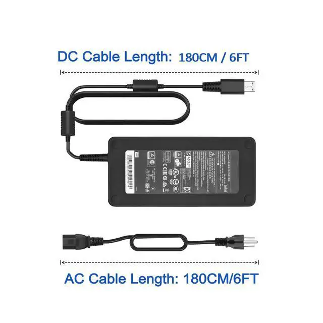 Alt view image 4 of 4 - 280W Charger Compatible with Msi GS77 GE66 GE76 Raider GP76 GP66 Leopard Clevo X170SM-G X170KM-G ADP-280BB B A18-280P1A adp-280eb d