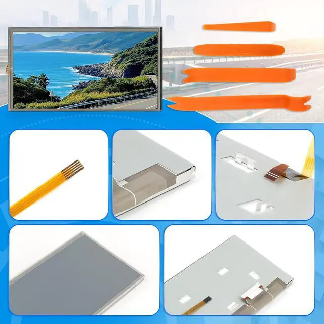 Alt view image 4 of 4 - 7 Inches LCD Screen for Chevrolet Spark Sonic 2012-2016 Spark EV 2014-2016 Radio Car Touch Screen Replacement Digitizer Navigation GPS Display LA070WV1-TD05 with Repair Tools