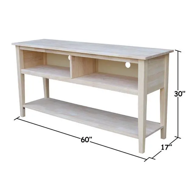 Alt view image 2 of 6 - International Concepts Entertainment TV Stand - 60"