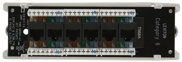 Main image of Category 6 Voice and Data Module, 47611-C6B, Black