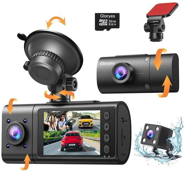 Main image of 2025 Dash Cam, 3 Channel Dash Cam Front and Rear Inside, Interior Car Camera,2.5K/1440P Single Front Dash Camera,IR Night Vision, G-Sensor, Free 32G SD Card, Parking Monitor 1S Recording