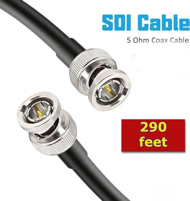 Alt view image 2 of 2 - BNC to BNC (SDI) Serial Digital Interface 100 Foot Cable with V-4CFB