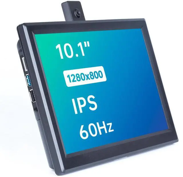 Main image of 10.1'' IPS Display for Raspberry Pi - 10.1 Inch Portable Laptop Monitor, 1280*800 Resolution, Cooling Fan (Non-Touch)