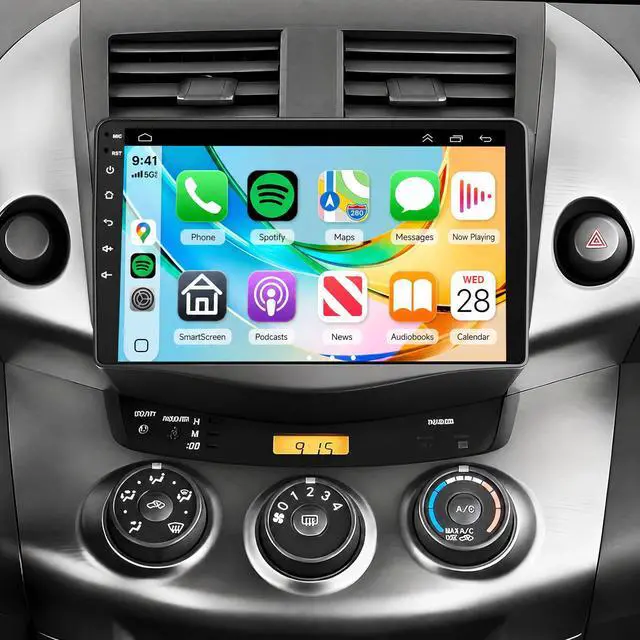 Main image of 4G+128G Android 15 Car Stereo for Toyota Rav4 2007-2012, Wireless CarPlay Android Auto, 10.1 Incell HD Touch Screen Car Stereo with GPS, WiFi, Bluetooth 5.0, FM, 32 EQ, SWC, Backup Camera