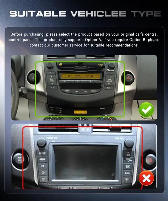 Alt view image 3 of 4 - 4G+128G Android 15 Car Stereo for Toyota Rav4 2007-2012, Wireless CarPlay Android Auto, 10.1 Incell HD Touch Screen Car Stereo with GPS, WiFi, Bluetooth 5.0, FM, 32 EQ, SWC, Backup Camera