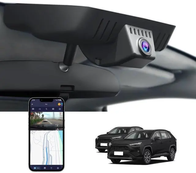 Main image of OEM Style Front 4K Dash Cam for Toyota RAV4 2022-2025 (Model B),WiFi & App Control,Loop Recording,G-Sensor,64GB Card