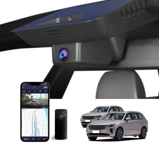 Main image of Dual Channel 4K & 1080P Dash Cam for Volvo XC90 2023-2026 B5 B6 T8 (Model B), OEM-Style,Built-in WiFi & APP, G-Sensor, Loop Recording, Plug & Play, 128GB Card