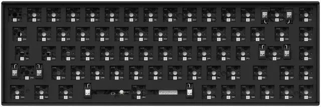 Main image of K6 Pro Wireless Custom Mechanical Keyboard Barebone Version, QMK/Launcher Programmable Macro, Hot-Swappable 65% Layout, RGB Backlit Office Gaming Keyboard for Mac Windows Linux - Black
