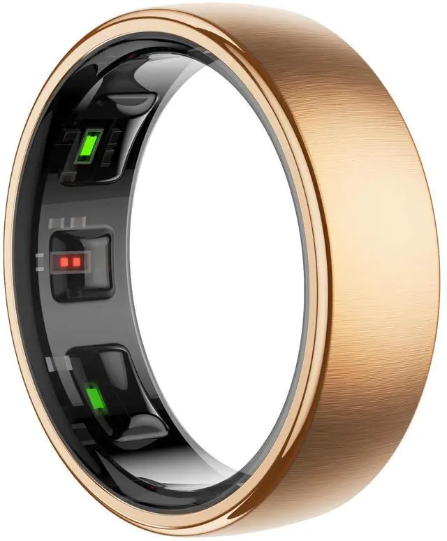 Main image of Smart Ring for Women Men,Fitness Tracker Ring with Sleep Monitor,Heart Rate,Blood Oxygen,Calories Tracker,IP68 Waterproof Smart Rings,5-7 Days Battery Life for iOS Android,No App Fee(Rose Gold,8)