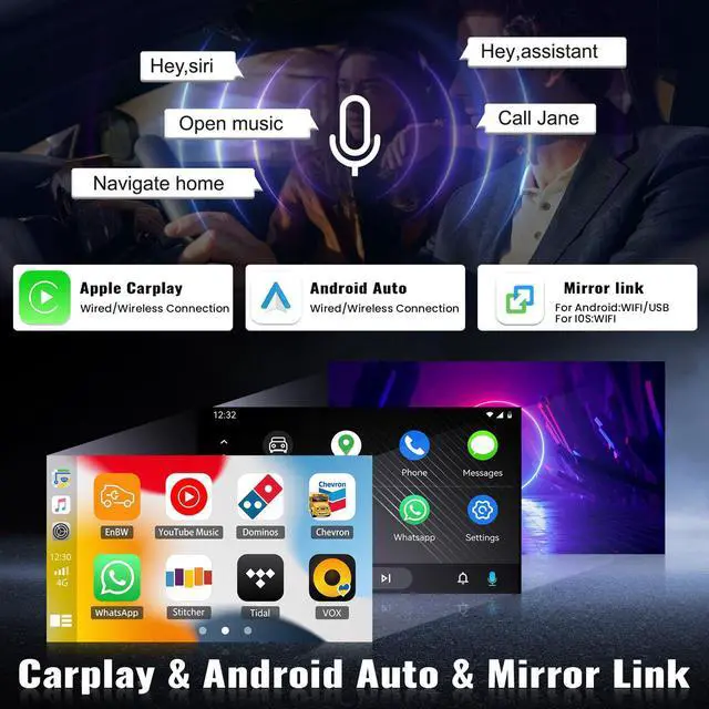 Alt view image 3 of 4 - 4G+64G Android 13 Car Stereo for Ford Fiesta 2009-2014 9 Inch Touch Screen with CarPlay Android Auto Mirror Link UI Bluetooth FM GPS Navigation WiFi FM SWC Shot Cut Backup Camera MIC
