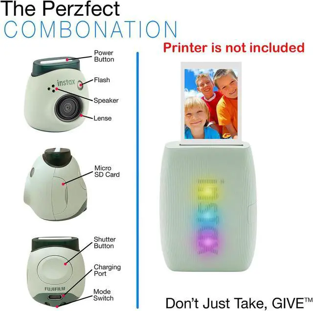 Alt view image 5 of 6 - Instax Pal Digital Camera with 20 Prints (Pistachio Green)