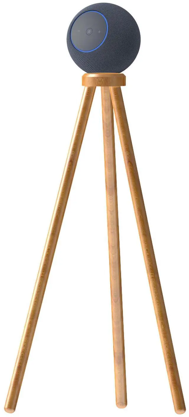 Main image of Wood Tripod Stand for Echo Studio (2025 new Studio),SONOS Era100 and SONOS Era100sl,Enhance Sound Quality While Decorating Your Home (Beech)