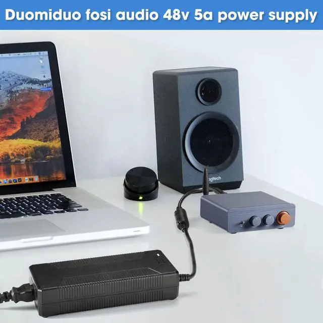 Alt view image 4 of 4 - 48V5A 240W Power Supply, 48V5A Power Supply for Home Audio Bluetooth Stereo Receiver Amplifier Mini Hi-Fi Class D Integrated Amp Such, poe Switch.,amplifiers