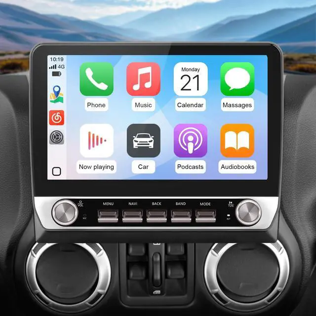 Main image of Android 13 Car Radio Stereo for Jeep Wrangler JK 2007-2018 Dodge Ram 1500 2500 3500 2009-2012 Grand Cherokee with 2G RAM 64G ROM Carplay Android Auto ASP Bluetooth WiFi Unit Back Camera