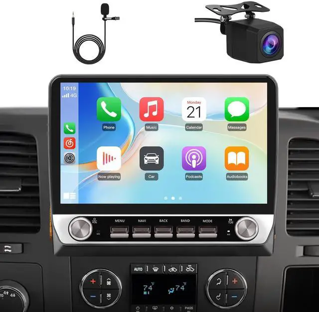 Main image of 4Core 64GB Car Radio Stereo Android 13 for Chevy Silverado 2007-2013 Tahoe Equinox GMC Sierra Yukon with Wireless CarPlay Android Auto