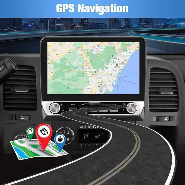 Alt view image 4 of 4 - 4Core 64GB Car Radio Stereo Android 13 for Chevy Silverado 2007-2013 Tahoe Equinox GMC Sierra Yukon with Wireless CarPlay Android Auto
