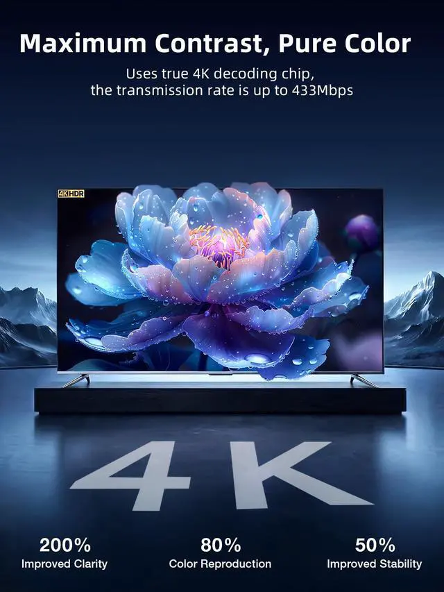 Alt view image 3 of 4 - T5 Upgraded Type-C Wireless HDMI Transmitter and Receiver, Ultra 4K Decode Input 4K@30Hz Output, 50M, Plug&Play 2.4G+5.8G and Audio for Phone/Tablet/Laptop/PC to Monitor/Projector/TV