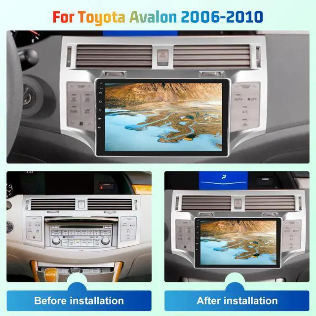 Alt view image 2 of 4 - 4G+64G 8 Core Android 15 Car Stereo for Toyota Avalon 2006-2010 with Carplay & Android Auto - 9 Inch 1280 * 720P Touchscreen Radio with EQ DSP/3D Car Models/5GHz WiFi/GPS/Backup Camera