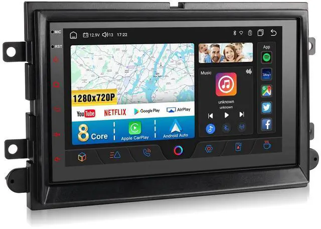 Main image of 7 Inch F150 Car Stereo Touchscreen Radio Upgrade Wireless Apple CarPlay Android Auto for Ford F150 2004-2008, Android 8Core 4+64GB F150 Car Play with Bluetooth, GPS Navigation, Netflix, YouTube