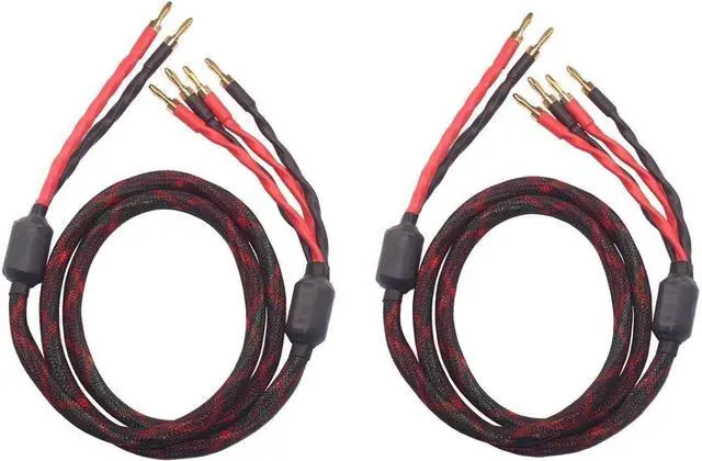 Alt view image 2 of 4 - k4B-2B Bi-Wire Speaker Cable (2 Banana Plugs - 4 Banana Plugs), 1pair Set (Total 12banana Plugs), k4B-2B (5M(16.4ft))