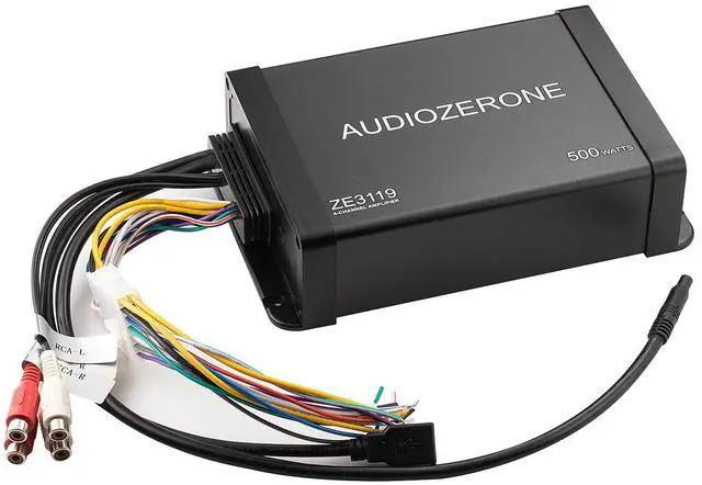Alt view image 2 of 4 - Marine Bluetooth Amplifier car Audio System Waterproof Multi-Function Remote Class D Amp ATV UTV Amp 4 Channel Output (Balck)