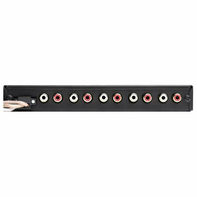 Alt view image 3 of 4 - ATEQ709 4-Band Audio Equalizer with Built-in 2-Way Crossover, 9 Volts, 1/2 DIN, re-amp EQ with Front/Rear Active Crossover, and Selectable 12dB high-Pass Crossover,Black