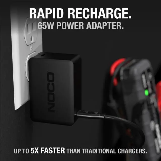 Alt view image 2 of 4 - U65 65W USB-C Charger, Power Delivery (PD) Fast Portable Micro Wall Charger and International Travel Charger with Interchangeable Plugs for Apple, Google, Samsung, Microsoft and More
