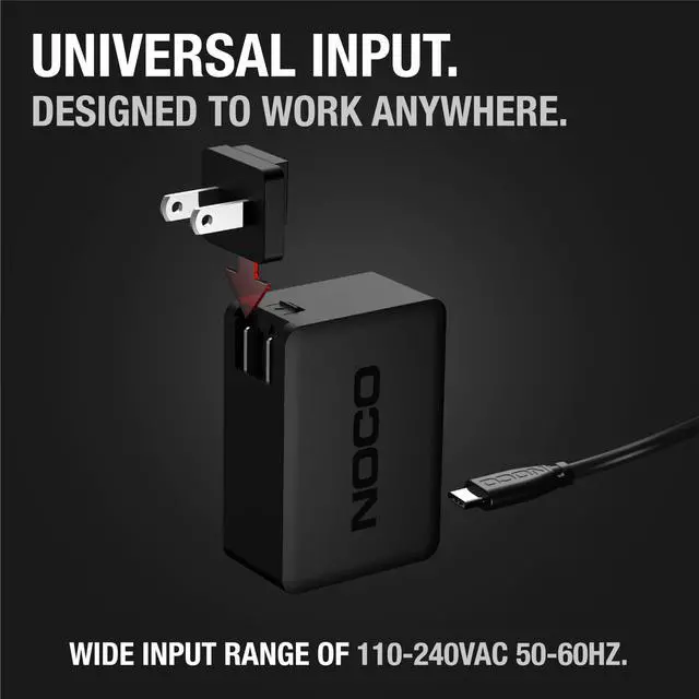 Alt view image 3 of 4 - U65 65W USB-C Charger, Power Delivery (PD) Fast Portable Micro Wall Charger and International Travel Charger with Interchangeable Plugs for Apple, Google, Samsung, Microsoft and More