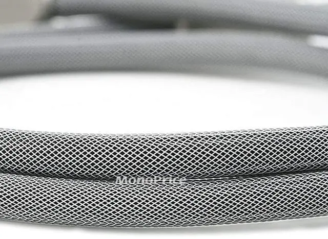 Alt view image 3 of 3 - 103448 Premium S/PDIF (Toslink) Digital Optical Audio Cable - Silver - 75ft | Heavy Duty Mesh Jacket, Metal Connector Heads, for Play Station, Xbox one, Home Theater & More Gray