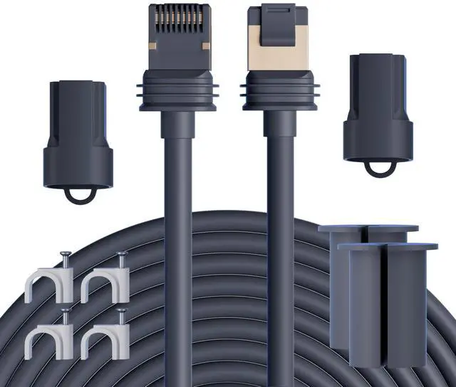 Main image of Starlink Gen 3 Ethernet Replacement Cable - 75FT/25M Weatherproof Outdoor Extension Cable with Accessories - Standard V3 for Starlink Mini