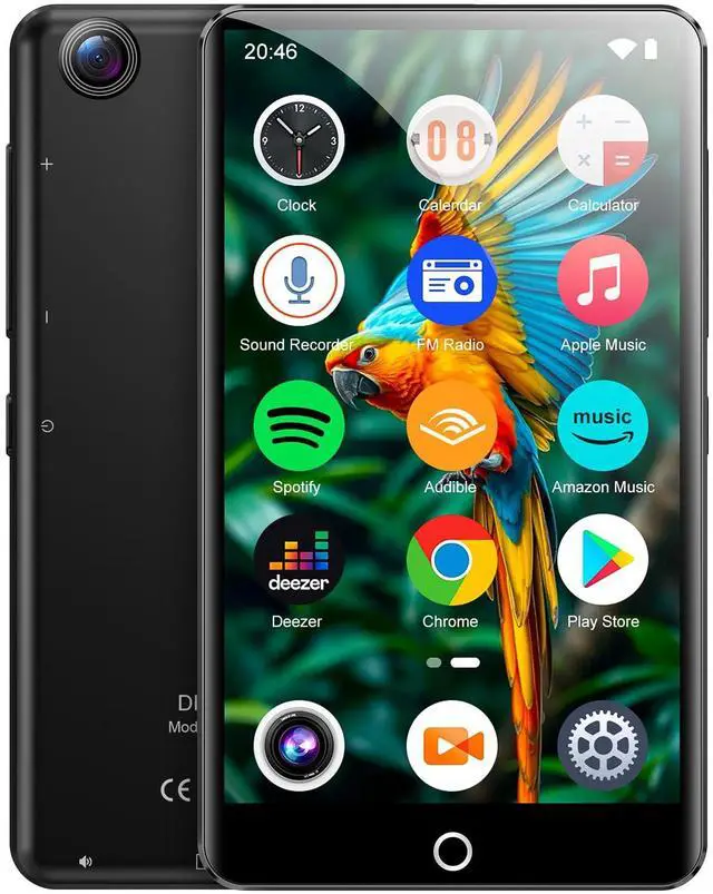 Main image of 80GB mp3 Player with Bluetooth and WiFi, 4.02" Touchscreen Android MP3 Player with 13MP Rear Camera, MP4 Music Player for Kids with Spotify, Deezer, Amazon Music, Audible