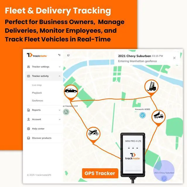 Alt view image 4 of 4 - Mini PRO II LTE 4G GPS Tracker for Vehicles, Motorcycles, Trucks, Trailers, w/Remote Killswitch, Real-Time Tracking, Compact Weatherproof Car Tracker, Hardwired, Easy Setup, No Contract