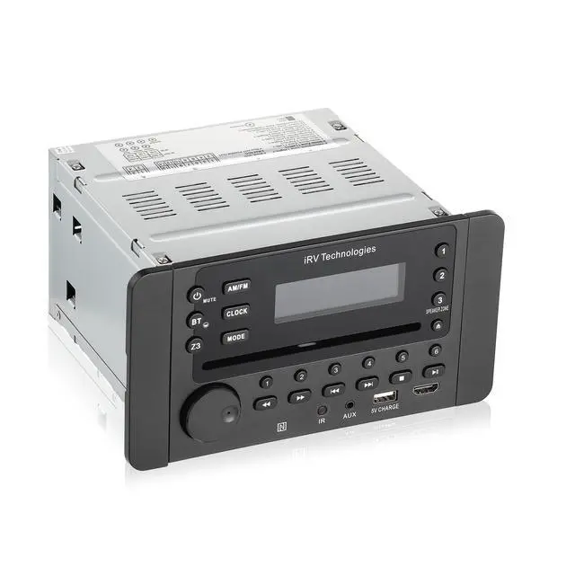 Alt view image 3 of 4 - iRV63 3 Zones Wall Mount RV Stereo - 7-Speaker Output, DVD/CD/MP4 Player, HDMI ARC & CEC, NFC Bluetooth, App Control, Digital Surround Sound Entertainment Hub for Trailers
