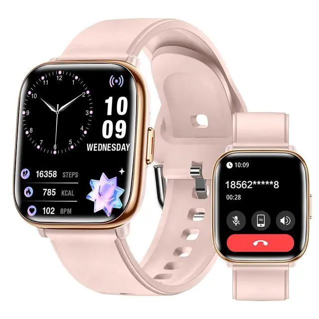 Main image of Smart Watches for Women, 1.75" AMOLED Fitness Tracker with Da GPT AI Assistant, Bluetooth Call, Heart Rate BP SpO2 Sleep Monitor, IP68 Waterproof Smart Watch for iPhone Android