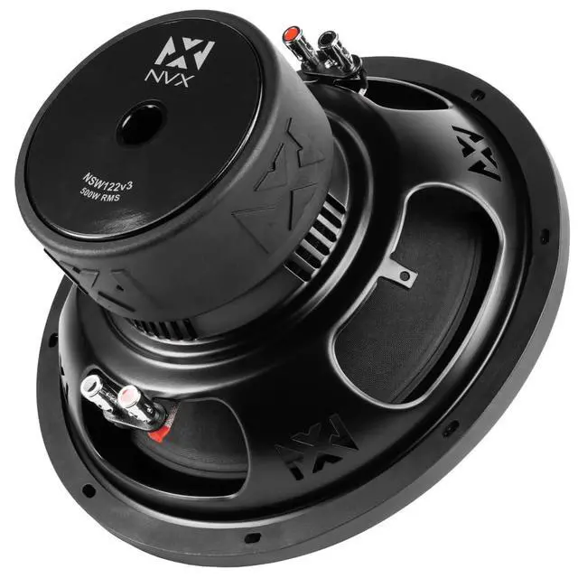 Alt view image 4 of 4 - NSW122 Version 3 (NSW122v3) 1000W Peak (500W RMS) N-Series v3 12" Dual 2-Ohm Car Subwoofer