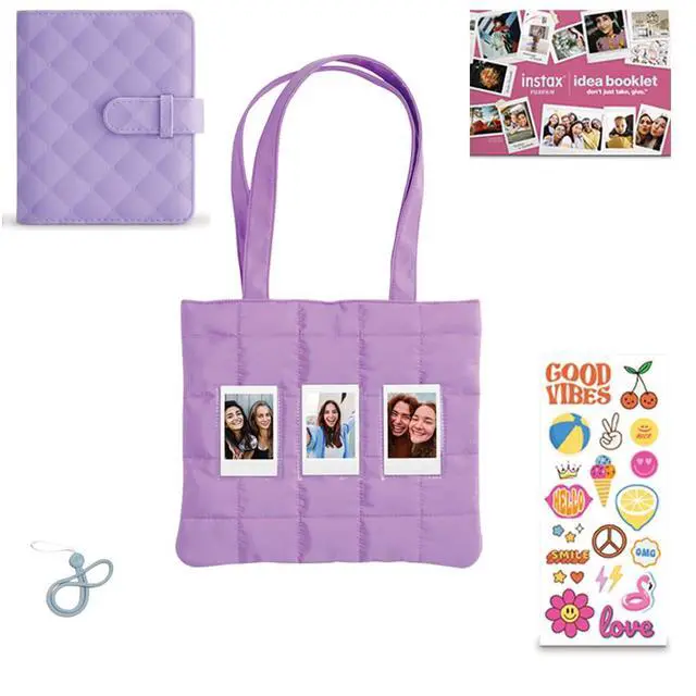 Alt view image 4 of 4 - INSTAX Mini 12 Holiday Bundle 2025 | Pastel Blue with Extra Instax Mini Film + 4pk AA Batteries & Cleaning Cloth (10 Items)