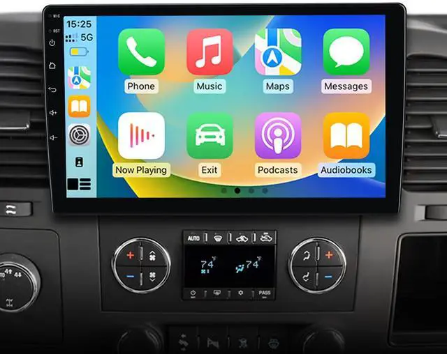 Main image of 5G WiFi Car Radio Stereo for Chevy Silverado 2007-2013 GMC Sierra Yukon Android 13 Replacement Upgrade Stereo with CarPlay Android Auto