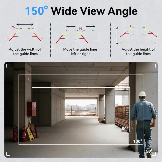 Alt view image 4 of 4 - Skid Steer Backup Camera Dual-View 7 Inch 1080p HD, Magnetic Camera, and DVR Recorder for Farm Tractor Trucks, RVs, Trailers, and Farm Heavy Equipment