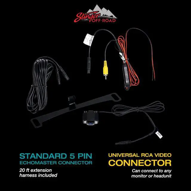 Alt view image 4 of 4 - Jeep Wrangler JK Spare Tire Mount Rear HD Backup Camera, Night Vision, IP67 Rated Waterproof for 4x4 Off Road Driving, Selectable Reverse Parking Lines, Wide Viewing Angle, Easy Install