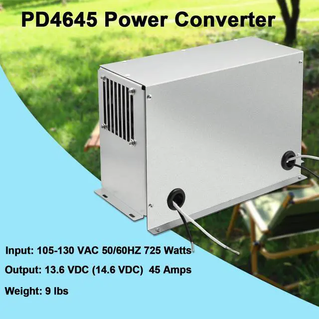 Alt view image 4 of 4 - PD4645 RV Power Converter 4600 Series Converter/Battery Charger for RV,45Amp 120V to 12V RV Power Center for RV Camper Caravans Trailer Battery,725W(PD4645)