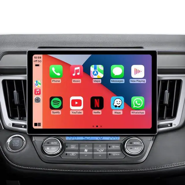 Main image of 11.5" Car Radio for Toyota RAV4 2013-2018 - Wireless CarPlay Android Auto | 5G WiFi Touchscreen Stereo | GPS Navigation | Bluetooth FM/AM | HD Backup Camera