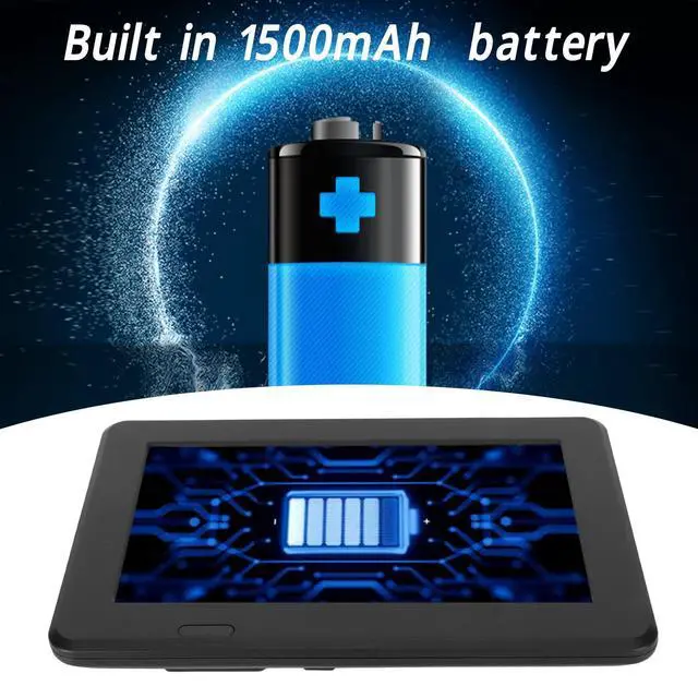 Alt view image 3 of 4 - 7 Inch Portable Widescreen TV, 1080P LED ATSC Analog Television for Car Camping Outdoor Kitchen, Mini Digital TV with 1500mAh Rechargeable Battery USB TF