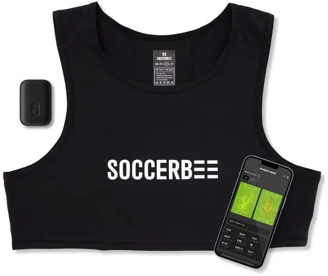 Main image of BEE PRO 2 - Sports GPS Tracker & Vest for Outdoor Sports (Small) | 30days Trial Included & Subscription Requierd | Soccer Training Equipment | Fitness Tracker (Large)