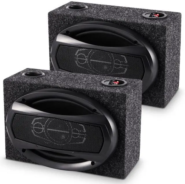 Main image of 2 Pcs 2-Way Coaxial Car Audio Speakers with Speaker Box Enclosures Set 6 x 9 Inch 1000 W Max Power Constructed Car Stereo and Sound System Accessories Portable Audio Equipment for Vehicles