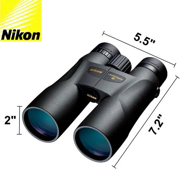 Alt view image 2 of 4 - PROSTAFF 5 12x50 (7573) Black Binoculars Bundle with Lens Pen and Cleaning Cloth, Compact Binoculars for Adults for Hunting, Bird Watching, and Hiking Essentials, Zoom, Travel