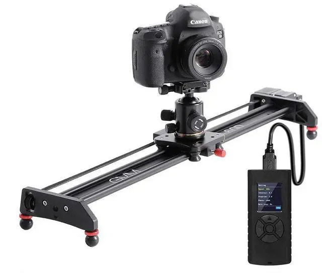 Main image of GVM Camera Slider, 27 Aluminum Alloy Motorized Slider with Time-Lapse, Video Shooting and Round Trip Shooting, Track Dolly Rail for Most DSLR Cameras for Interview Photography