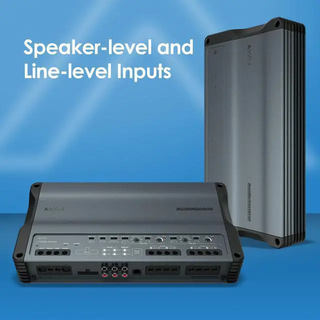 Alt view image 2 of 4 - A600.4 Altitude 600W 4 Channel Amplifier Car Audio, Class D Amplifier with Crossover, EV Compliant Tesla Amp, High/Low Inputs for Use With Factory or Aftermarket Radio, ParaBASS Equalizer