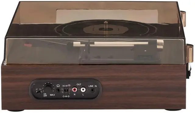 Alt view image 4 of 4 - CR6042A-WA Scout 3-Speed Bluetooth Turntable with Built-in Speakers, Walnut