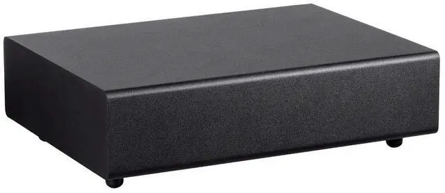 Main image of SSW-8 Slim Powered Subwoofer - 8 Inch Woofer, 100 Watt, Low Profile, Powerful Amp, Low Pass, RCA and Speaker Level Terminal Inputs, Black